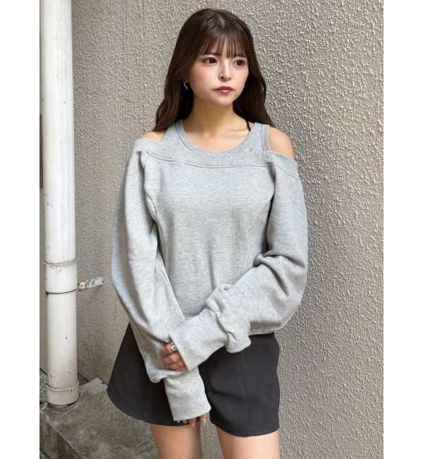 MURUA「タンクレイヤードスウェットトップス」|Tシャツ・カットソー|