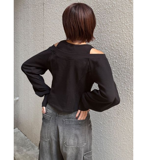 MURUA「タンクレイヤードスウェットトップス」|Tシャツ・カットソー|