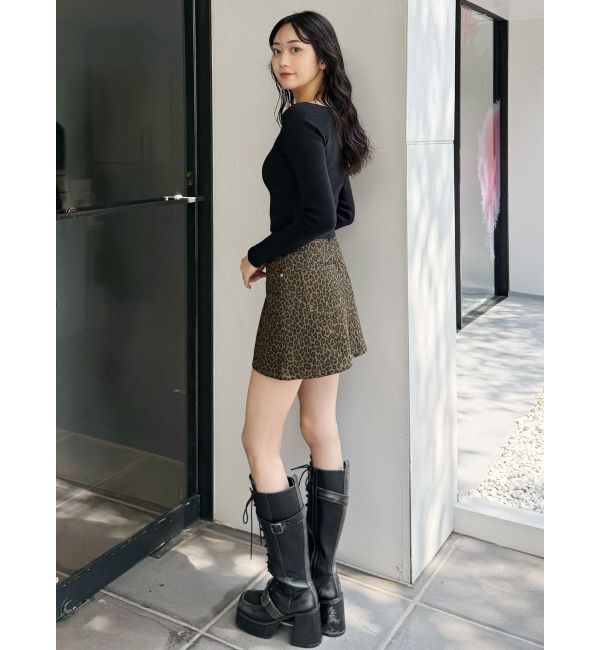 MURUA「レオパードミニスカート」|スカート|