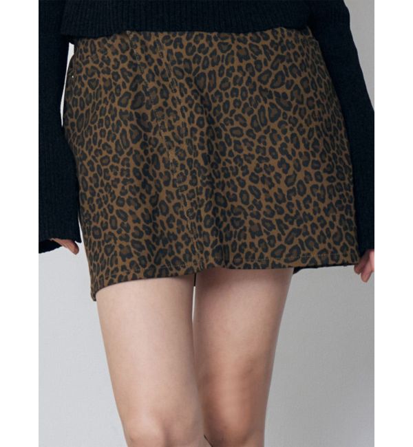 MURUA「レオパードミニスカート」|スカート|ダークミックス