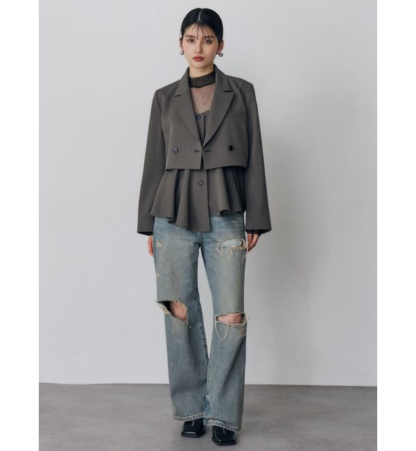 MURUA「ショートテーラードジャケット【セット販売対象】」|テーラードジャケット|