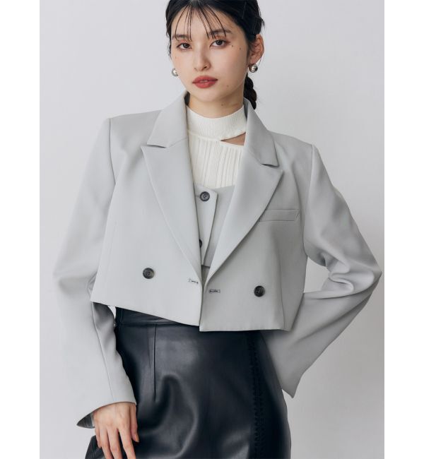 MURUA「ショートテーラードジャケット【セット販売対象】」|テーラードジャケット|ミントグリーン