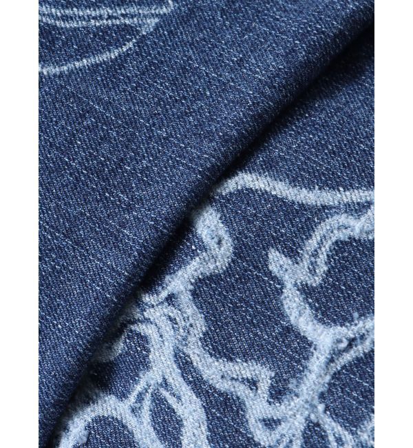 MURUA「ダメージフラワーワイドデニム」|デニム|