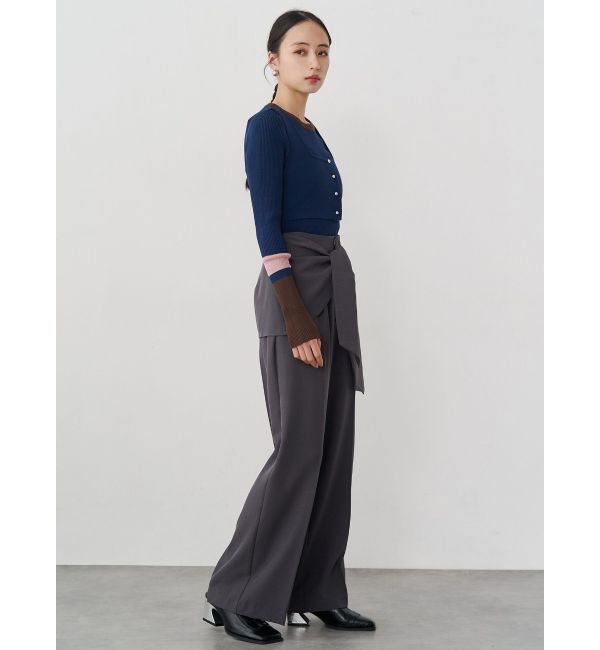 MURUA「バイカラーレイヤードニット」|ニット・セーター|