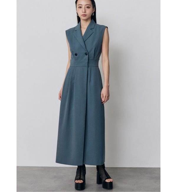 MURUA「テーラードライクワンピース【接触冷感】」|ワンピース|ブルー