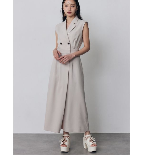 MURUA「テーラードライクワンピース【接触冷感】」|ワンピース|ベージュ