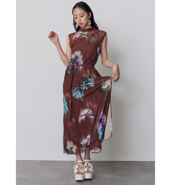 MURUA「ブラーフラワーワンピース」|ワンピース|