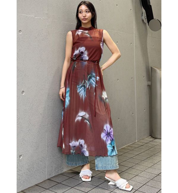 MURUA「ブラーフラワーワンピース」|ワンピース|