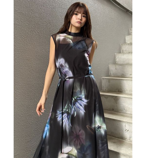 MURUA「ブラーフラワーワンピース」|ワンピース|