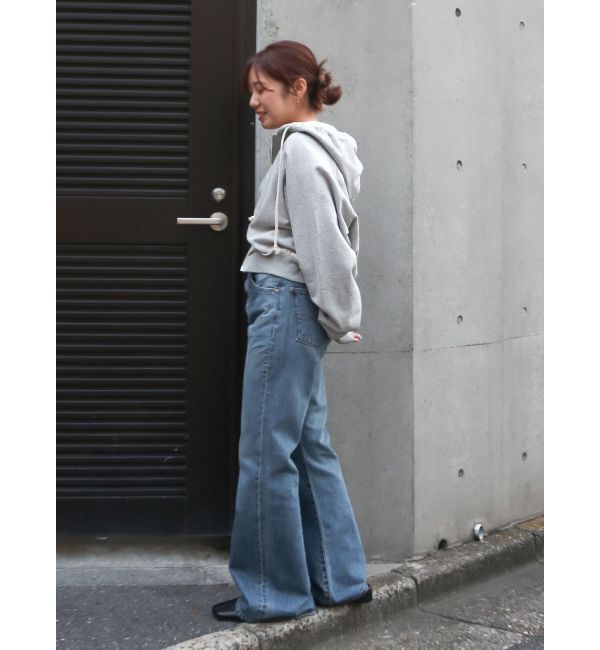 Ungrid「ハイウエストフレアデニム」|デニム|