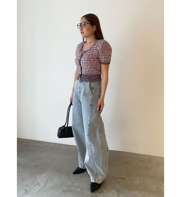 LAGUNAMOON「ツイードニットカーディガン」|カーディガン|