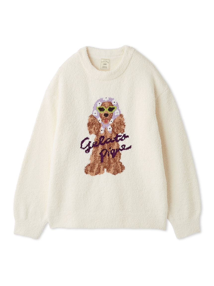 gelato pique「スカーフDOG ジャガードプルオーバー」|ルームウェア|PPL