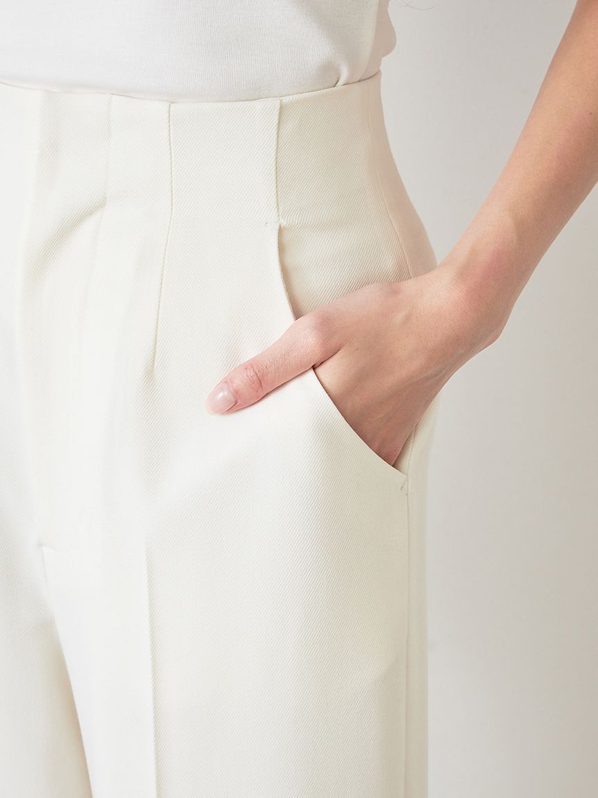 SNIDEL「Sustainableハイウエストストレートパンツ」|チノ|