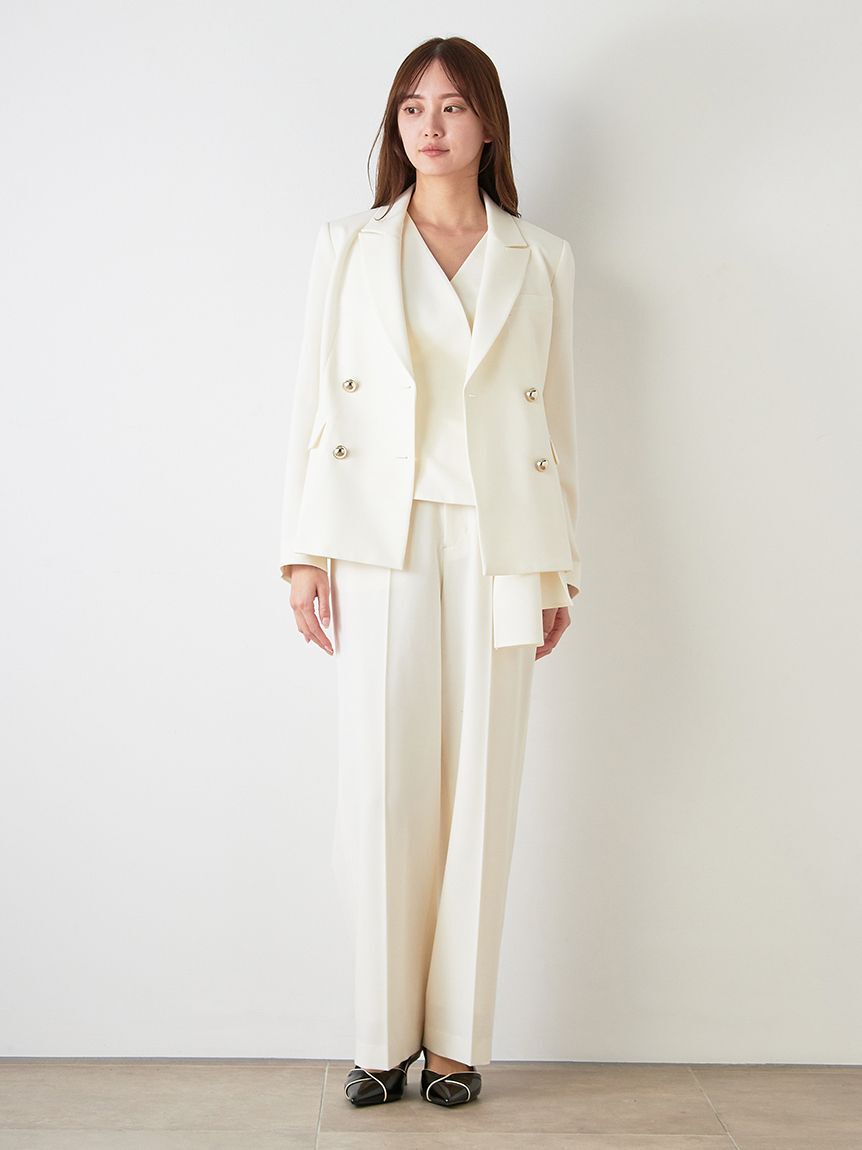 SNIDEL「Sustainableハイウエストストレートパンツ」|チノ|