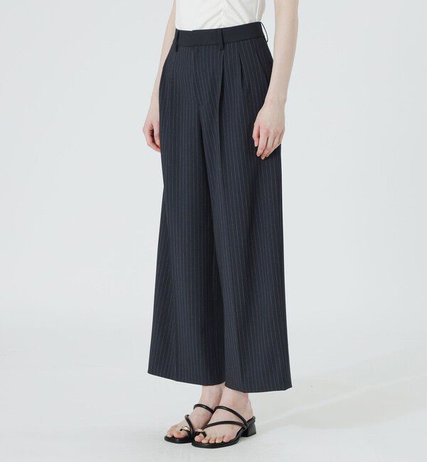  「ウォッシャブルストライプ2タックパンツ」|その他|