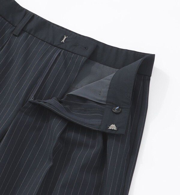  「ウォッシャブルストライプ2タックパンツ」|その他|