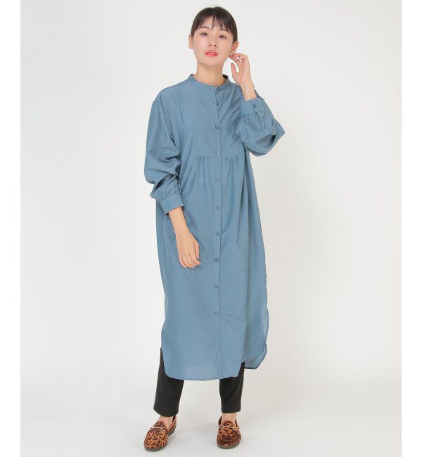 ikka「バックスリットシアシャツワンピース」|その他|