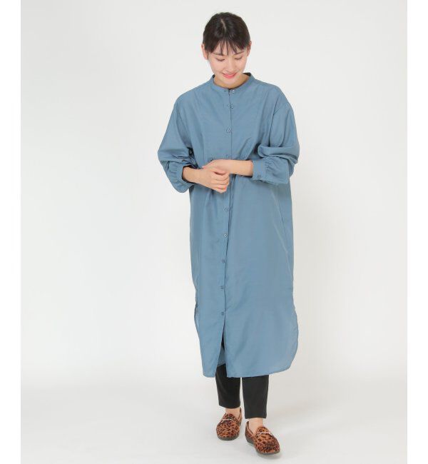 ikka「バックスリットシアシャツワンピース」|その他|