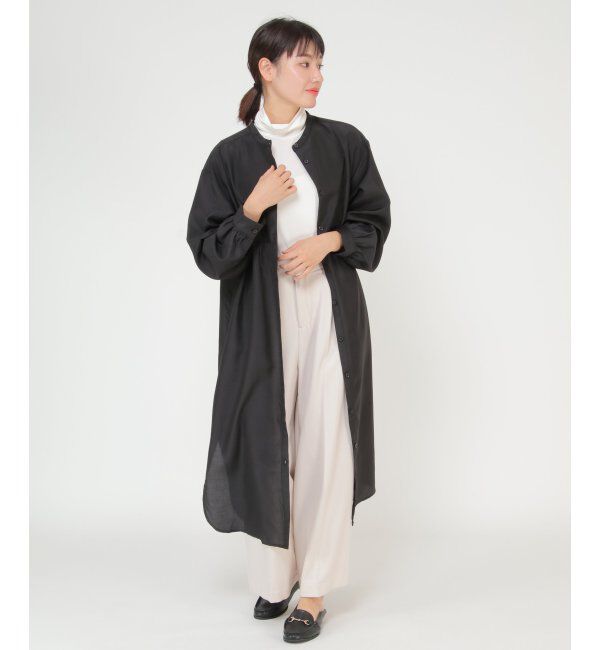 ikka「バックスリットシアシャツワンピース」|その他|