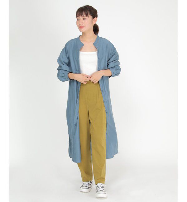 ikka「バックスリットシアシャツワンピース」|その他|