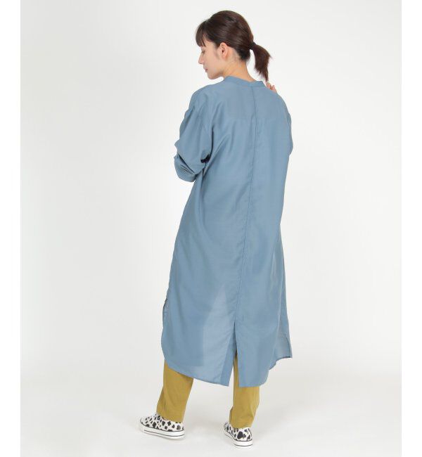 ikka「バックスリットシアシャツワンピース」|その他|