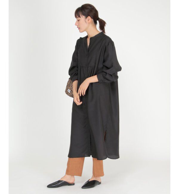 ikka「バックスリットシアシャツワンピース」|その他|