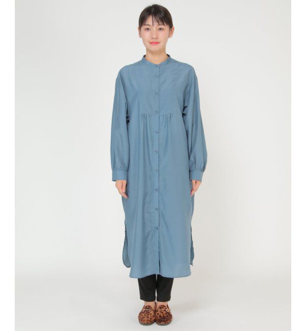 ikka「バックスリットシアシャツワンピース」|その他|