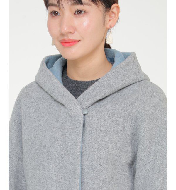 IKKA LOUNGE「フード配色ユルシルエットコート」|その他|