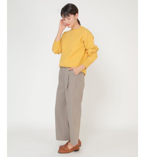 ikka「ダブルフェイススウェットライクニット」|プルオーバー|