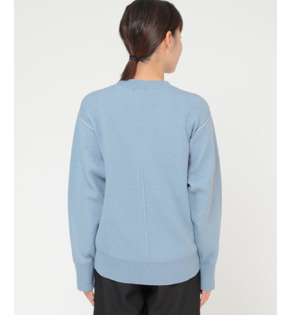 ikka「ダブルフェイススウェットライクニット」|プルオーバー|