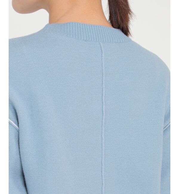 ikka「ダブルフェイススウェットライクニット」|プルオーバー|