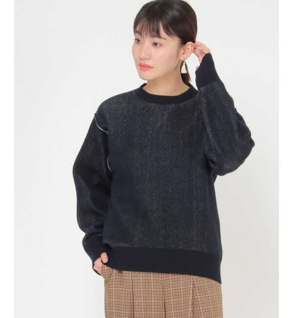 ikka「ダブルフェイススウェットライクニット」|プルオーバー|ノウコン