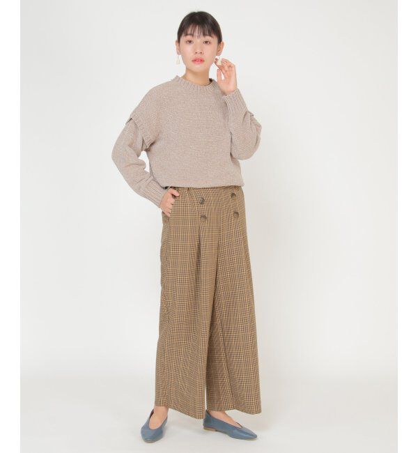 ikka「RENU ウーリッシュサーモワイドパンツ」|その他|