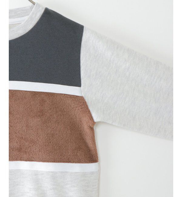 ikka kids「【キッズ】ファー切り替えトレーナー(100~160cm)」|Tシャツ・カットソー|