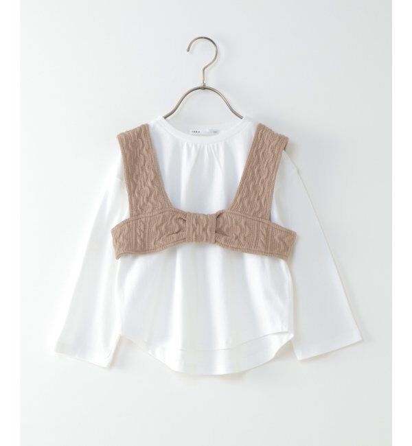 ikka kids「【キッズ】2WAYニットソービスチェアンサンブル（120~160cm）」|Tシャツ・カットソー|ベージュ