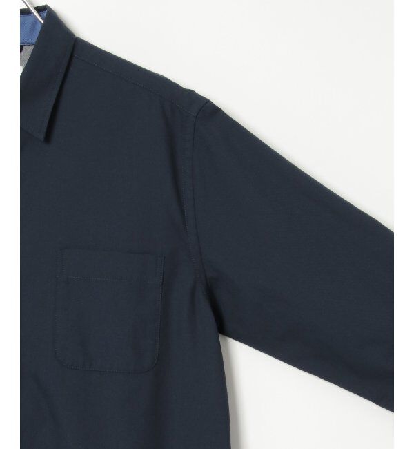 ikka「7分袖オックス裾切り替えシャツ」|シャツ・ブラウス|