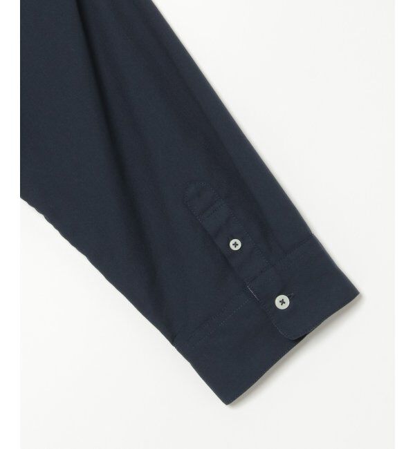 ikka「7分袖オックス裾切り替えシャツ」|シャツ・ブラウス|