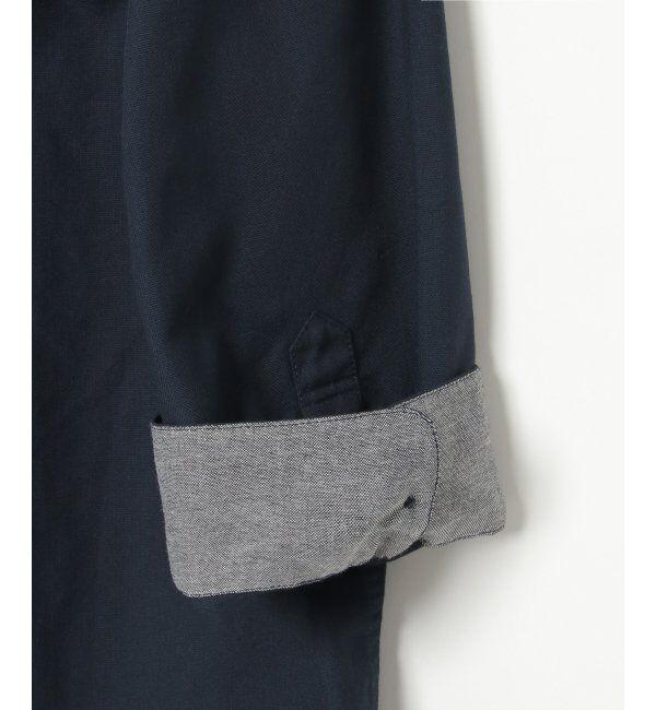 ikka「7分袖オックス裾切り替えシャツ」|シャツ・ブラウス|