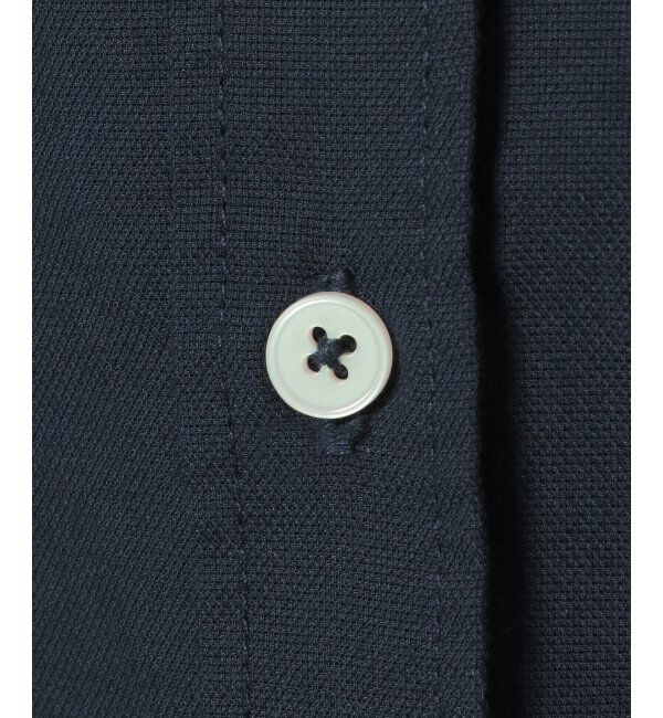 ikka「7分袖オックス裾切り替えシャツ」|シャツ・ブラウス|