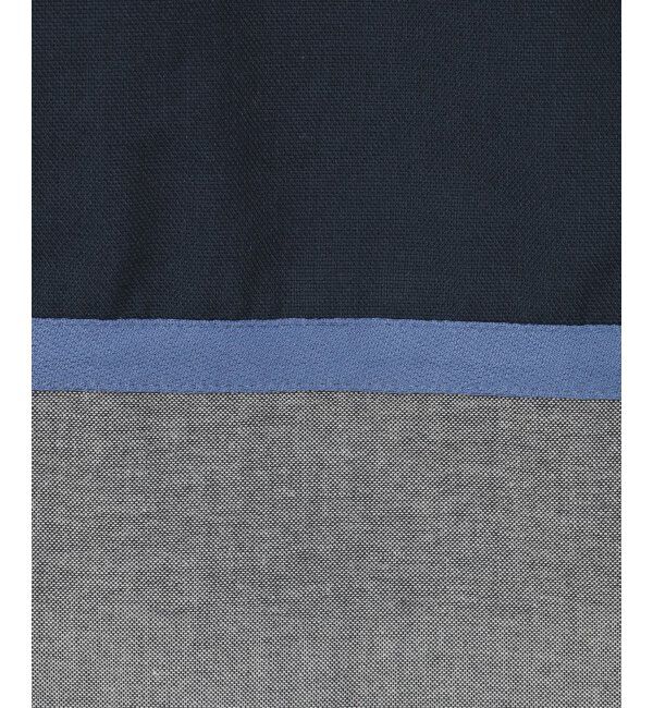 ikka「7分袖オックス裾切り替えシャツ」|シャツ・ブラウス|