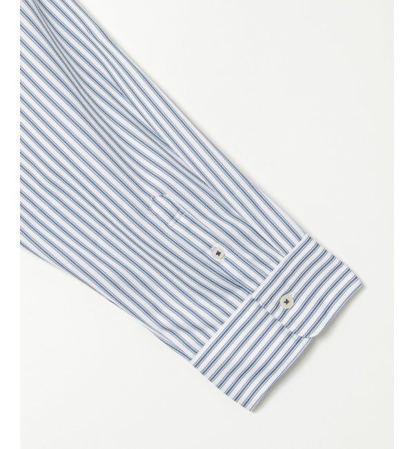 ikka「7分袖イージーケアバンドカラーシャツ」|シャツ・ブラウス|