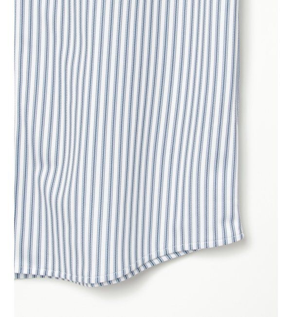 ikka「7分袖イージーケアバンドカラーシャツ」|シャツ・ブラウス|