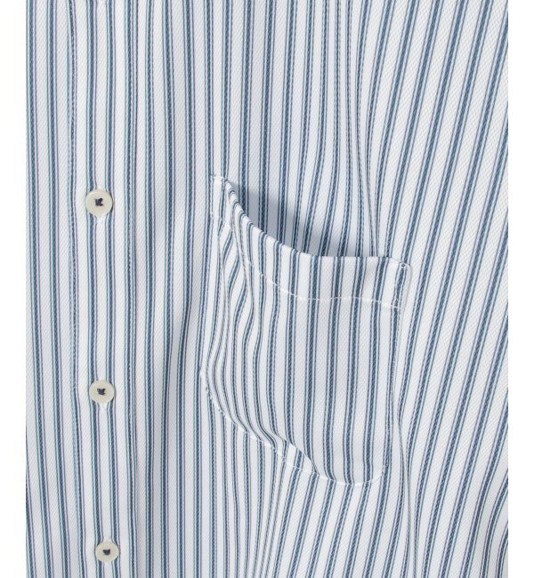 ikka「7分袖イージーケアバンドカラーシャツ」|シャツ・ブラウス|