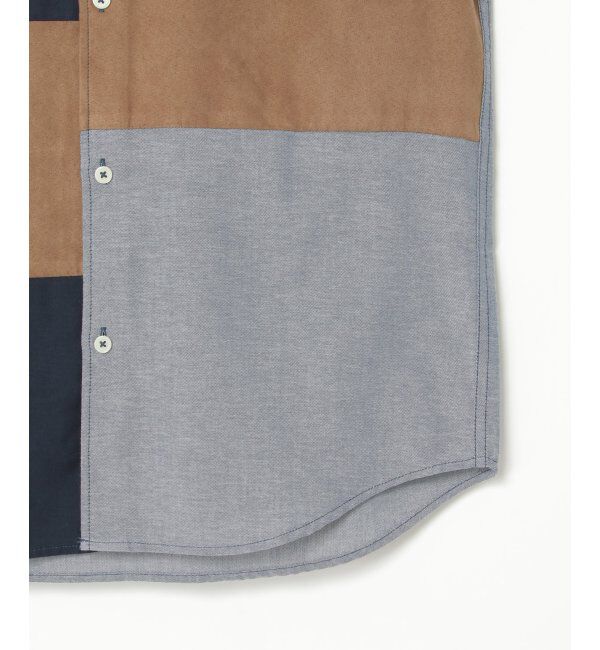 ikka「７ブブロックススエードキリカエＳＨ」|シャツ・ブラウス|