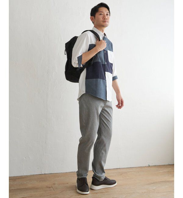 ikka「７ブブロックススエードキリカエＳＨ」|シャツ・ブラウス|