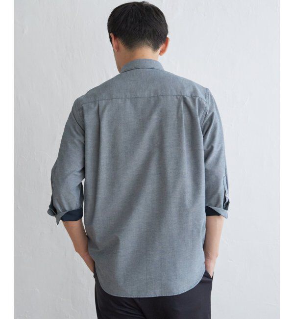 ikka「７ブブロックススエードキリカエＳＨ」|シャツ・ブラウス|