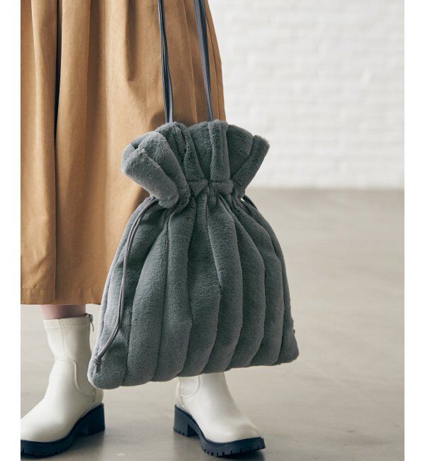 ikka「エコファーパッチワークトートバッグ」|その他|