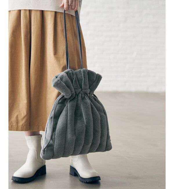 ikka「エコファーパッチワークトートバッグ」|その他|