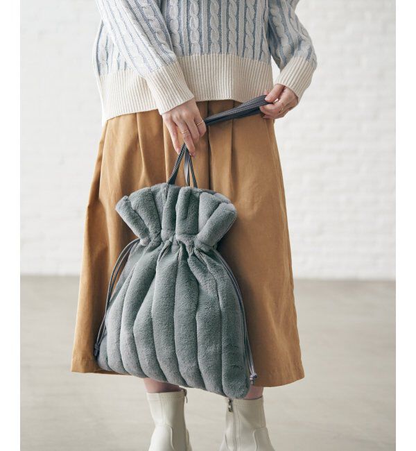 ikka「エコファーパッチワークトートバッグ」|その他|