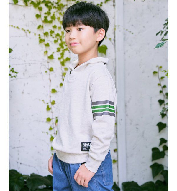 ikka kids「コンチョボタンショール襟トレーナー（120~160cm）」|Tシャツ・カットソー|